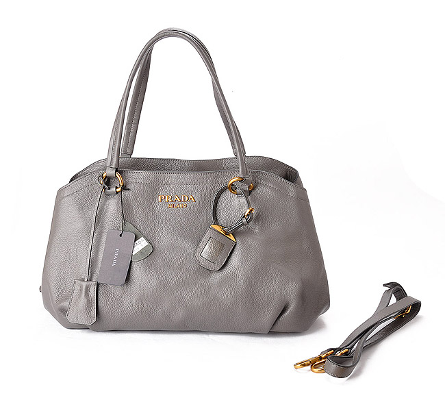 Cheap Prada borsetta di pelle nel colore Grigio